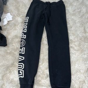 Victoria Secret Pink Black Sweatpants Size Small